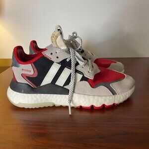 Adidas Nite Jogger J - FV4495 - Black/Grey/Red/White - Youth Size 7